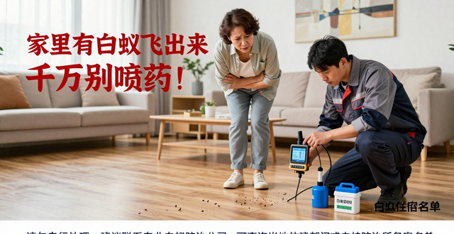 家里有白蚁飞出来千万别喷药！家庭灭白蚁正确处理方法