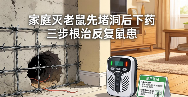 家庭灭老鼠先堵洞后下药 三步根治反复鼠患